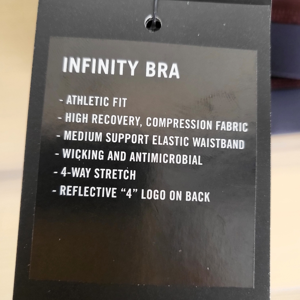 NWT FourLaps Infinity Sports Bra Fudge Smoke size L - Picture 5 of 5